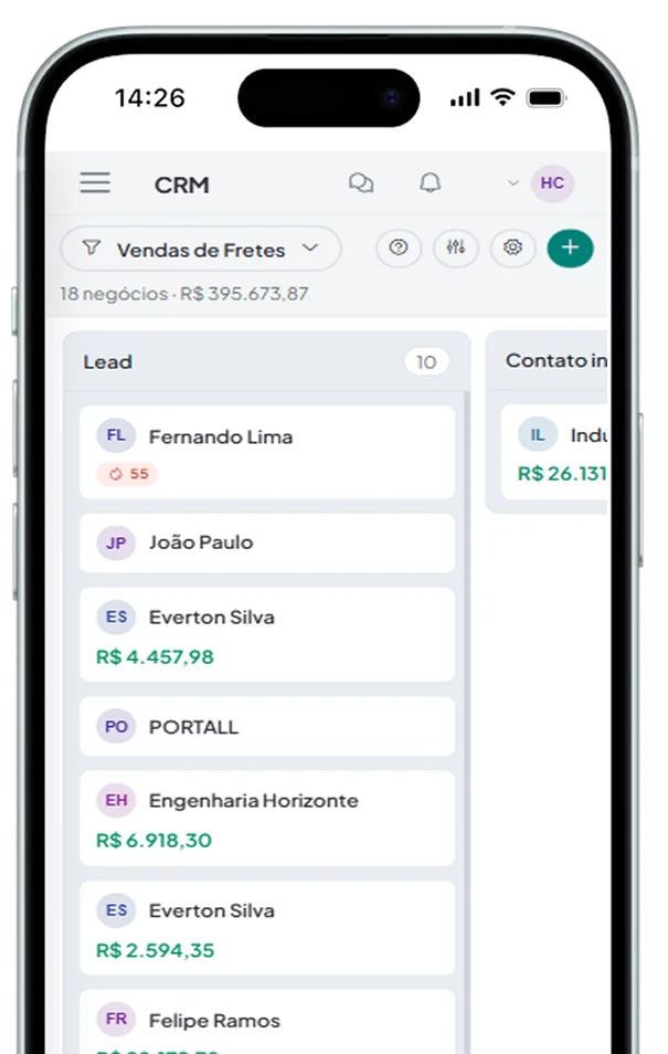 Central de notificações do Painell no celular