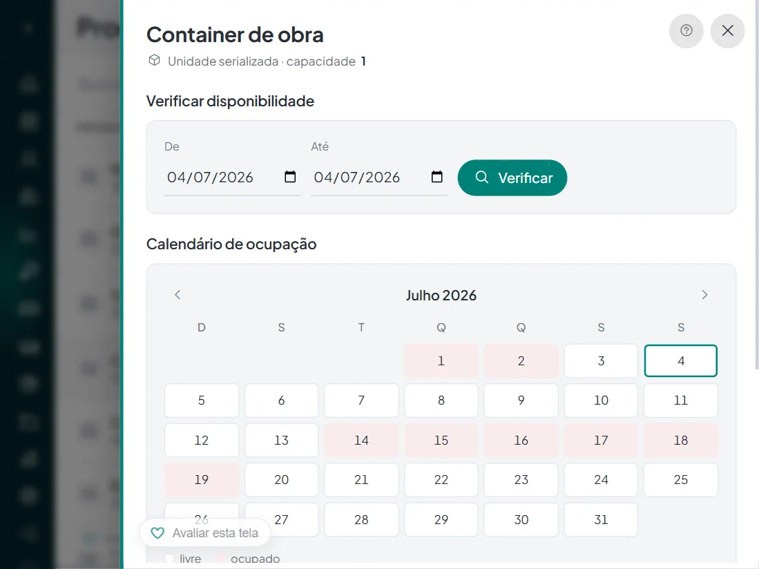 Tela do Painell