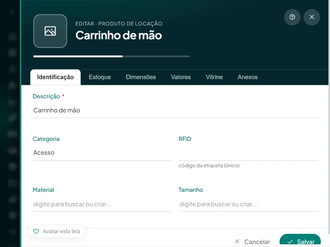 Tela do Painell